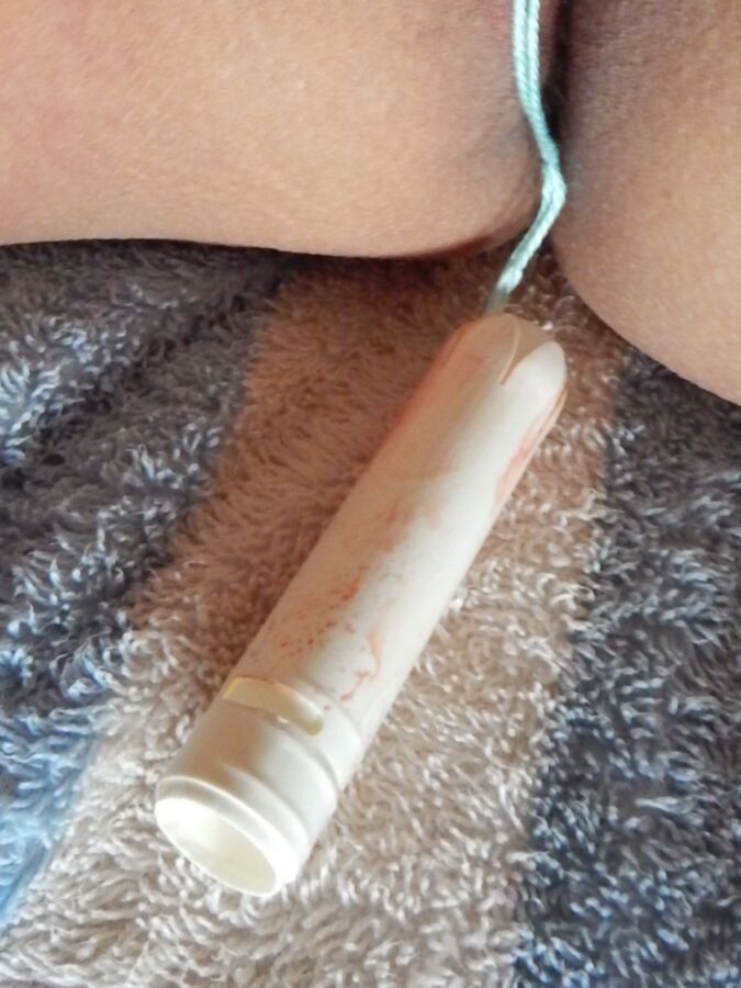 asain girl using ob tampons very tight cunt 2 of 6 pics