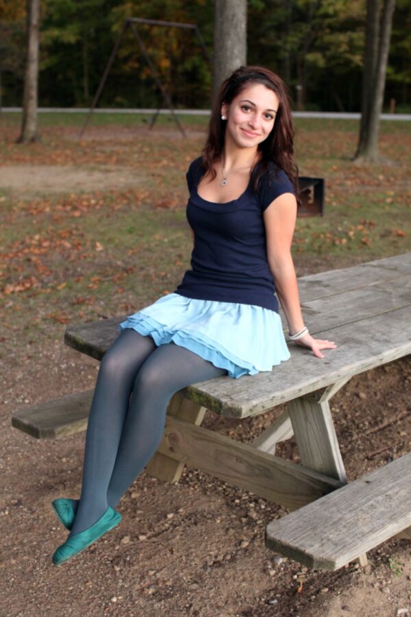 Free porn pics of American teens in pantyhose / nylons / tights (no models) 12 of 54 pics