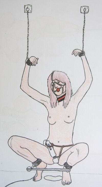 Free porn pics of Drawn illustrations for fantasy BDSM story 9 of 18 pics