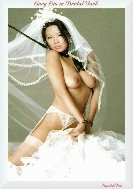 Free porn pics of Chained angels - Lucy Liu bondage fakes 2 of 7 pics