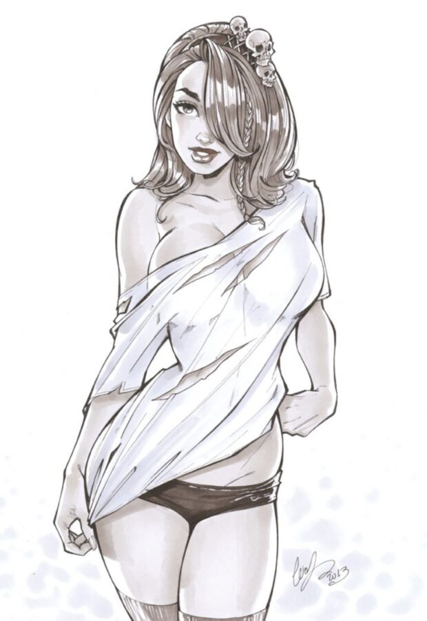 sexy naked woman fingering herself lesbian anime sketches