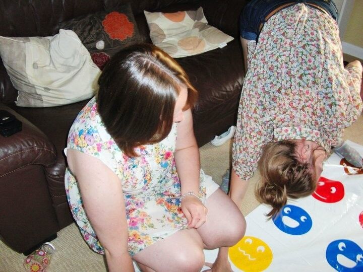 Free porn pics of UK Teens Playing Twister - Ass In The Air 4 of 41 pics