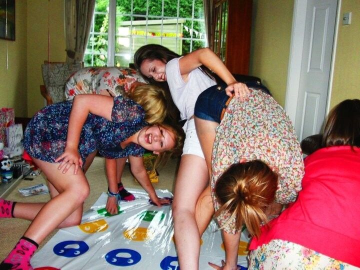 Free porn pics of UK Teens Playing Twister - Ass In The Air 1 of 41 pics