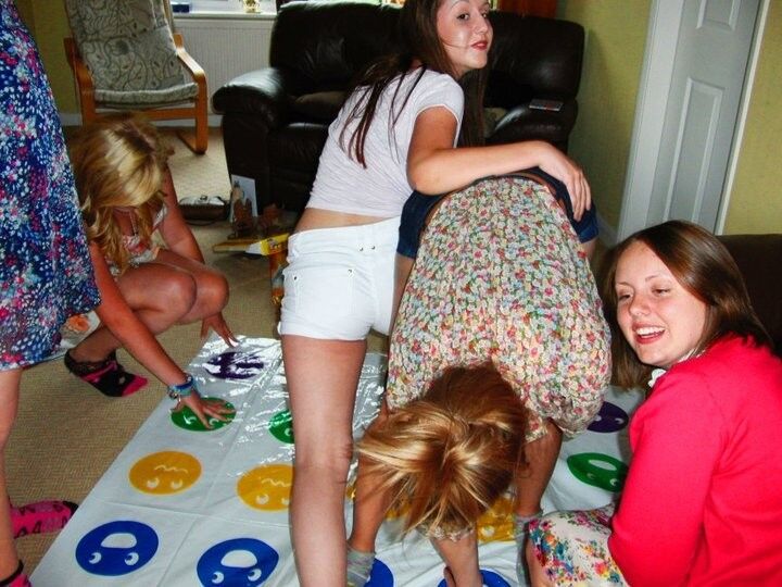Free porn pics of UK Teens Playing Twister - Ass In The Air 18 of 41 pics