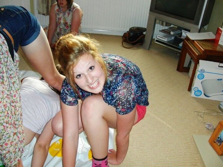 Free porn pics of UK Teens Playing Twister - Ass In The Air 5 of 41 pics