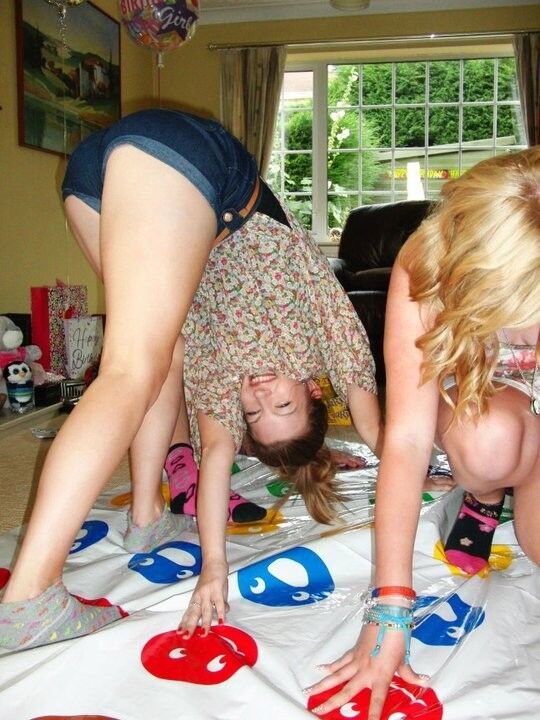 Free porn pics of UK Teens Playing Twister - Ass In The Air 24 of 41 pics