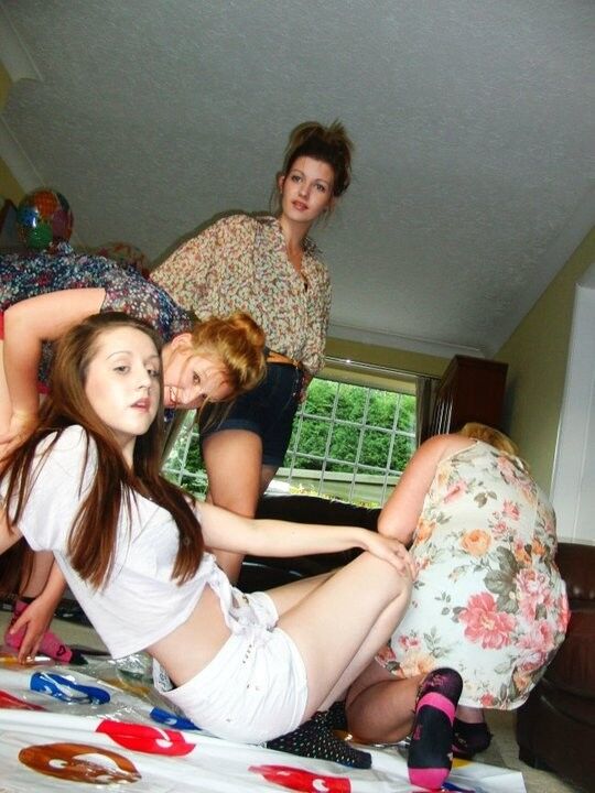 Free porn pics of UK Teens Playing Twister - Ass In The Air 17 of 41 pics