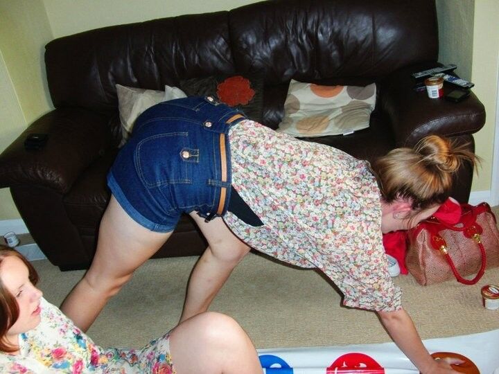 Free porn pics of UK Teens Playing Twister - Ass In The Air 9 of 41 pics