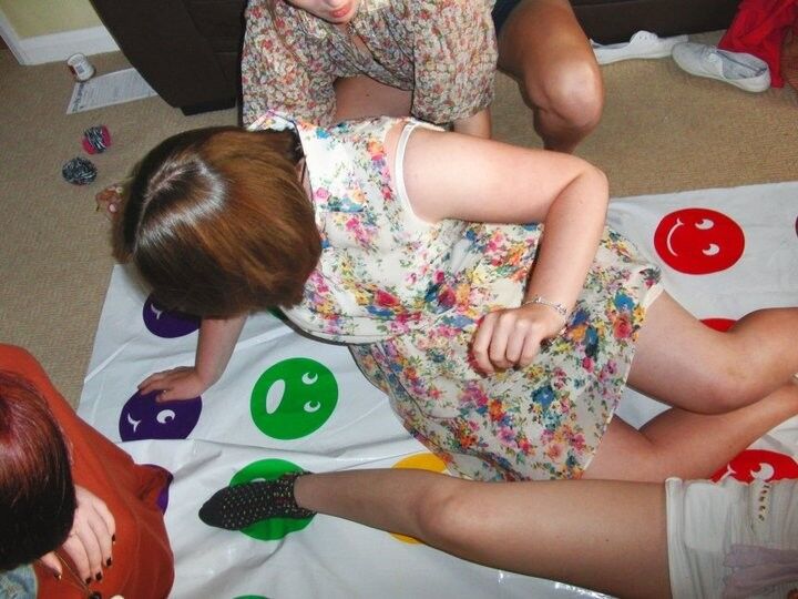Free porn pics of UK Teens Playing Twister - Ass In The Air 10 of 41 pics
