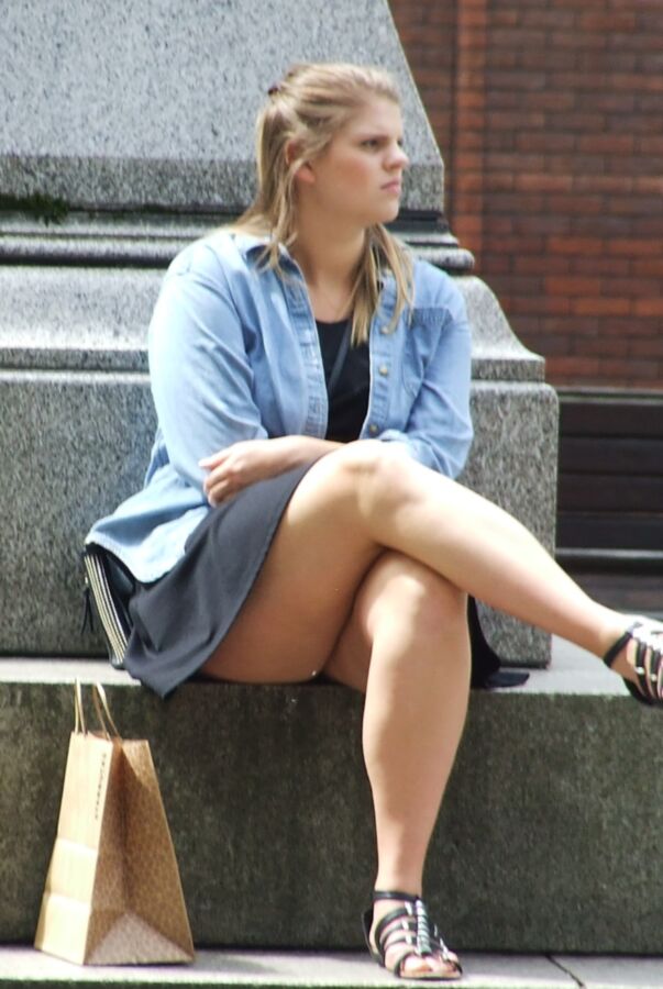Free porn pics of Manchester Candid - Thighs 3 of 5 pics