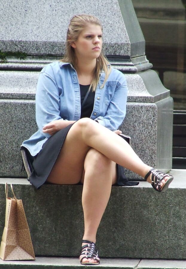 Free porn pics of Manchester Candid - Thighs 1 of 5 pics