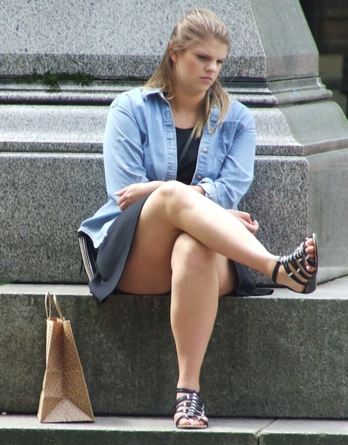 Free porn pics of Manchester Candid - Thighs 2 of 5 pics