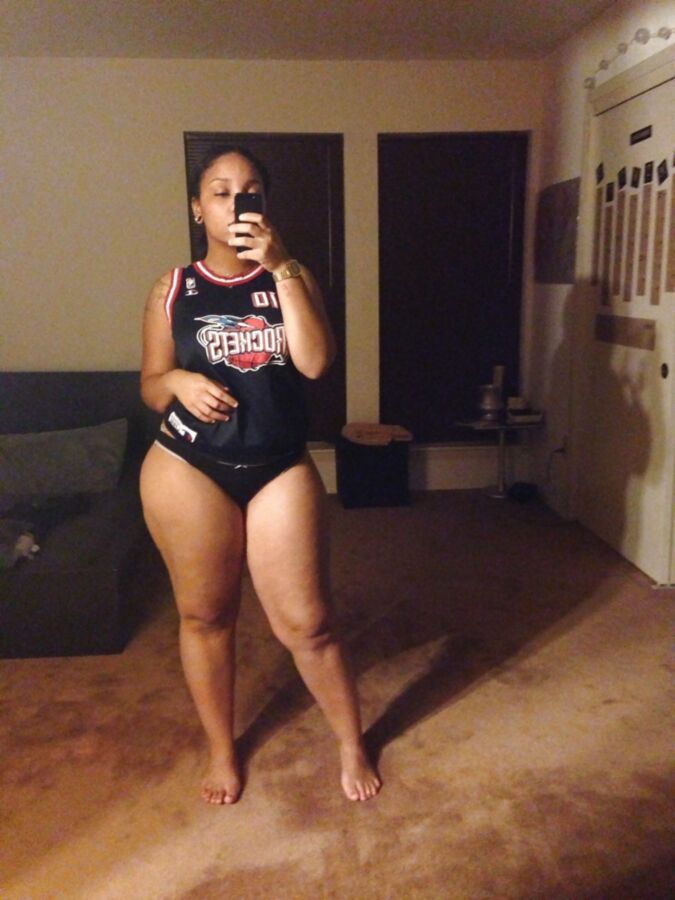 Thick Black Girl Selfie 5 of 21 pics