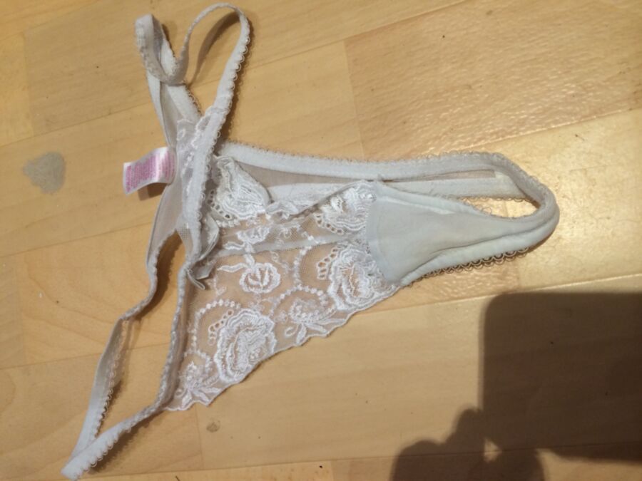 Free porn pics of Dirty knickers the wife has worn on a girls night out 1 of 4 pics