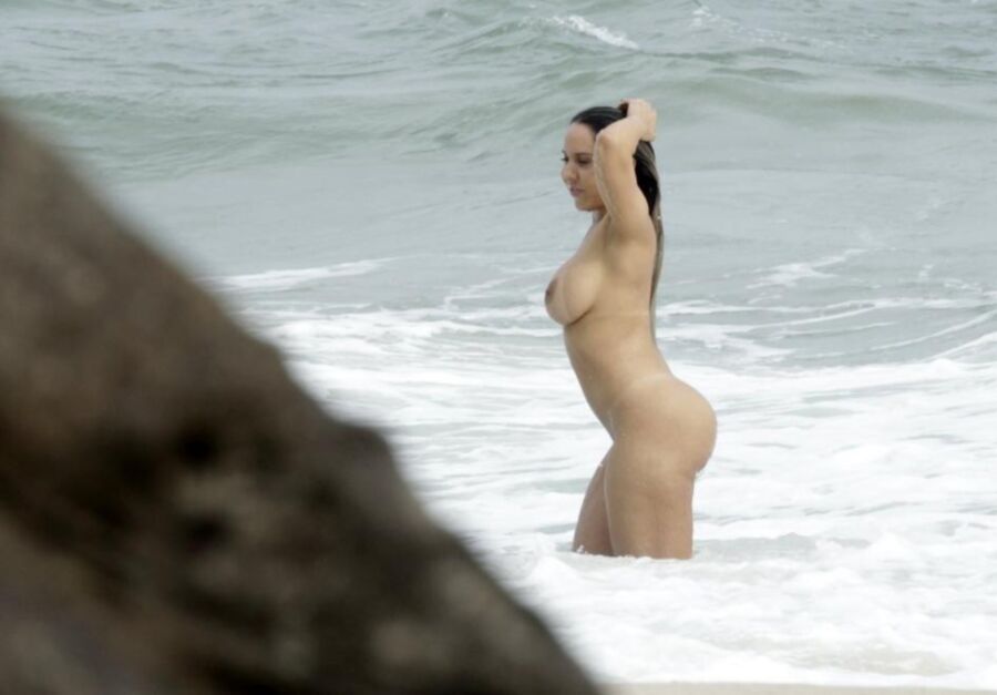 Free porn pics of Renata Frisson nude at the beach 20 of 28 pics