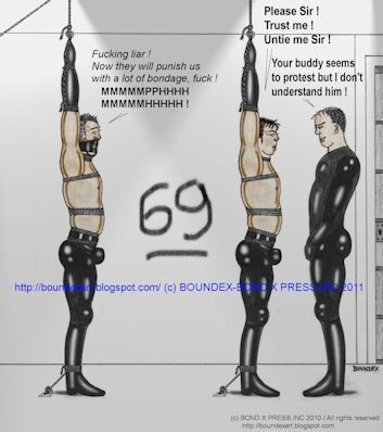 Free porn pics of Boundax Gay Bondage Art 4 of 54 pics