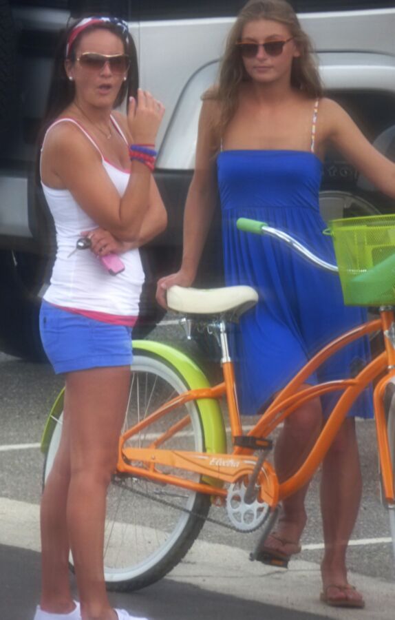 Candid Street Photos Hotties with bike 6 of 10 pics