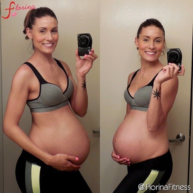Natural thong gym preggo