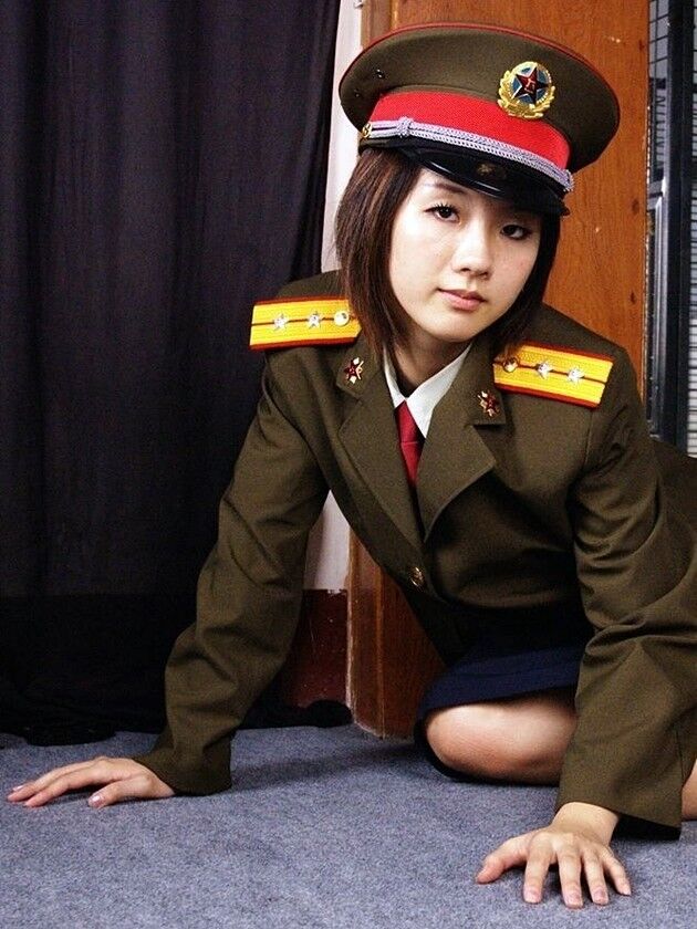 Asian POV uniform redhead