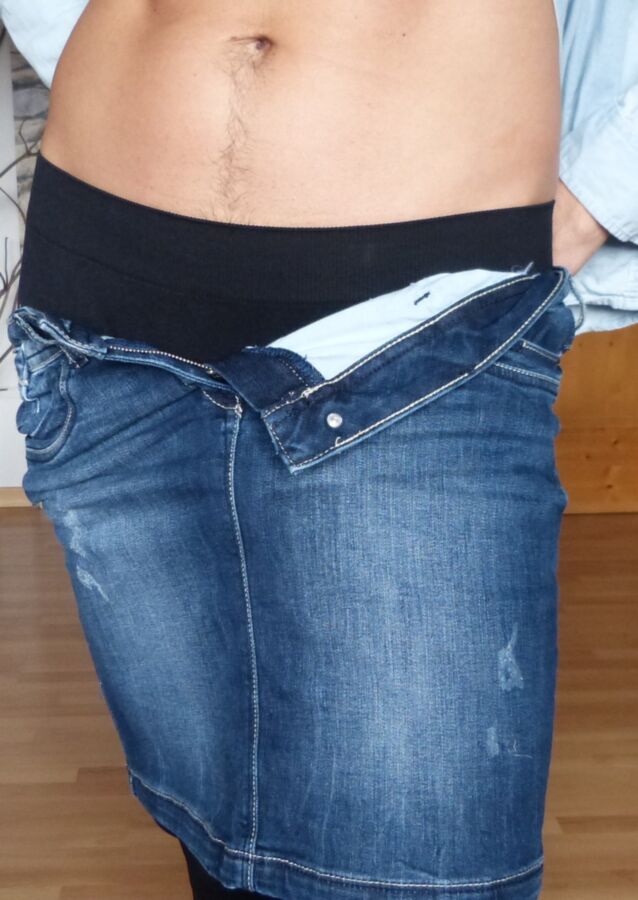 Free porn pics of jeans skirt 3 of 27 pics
