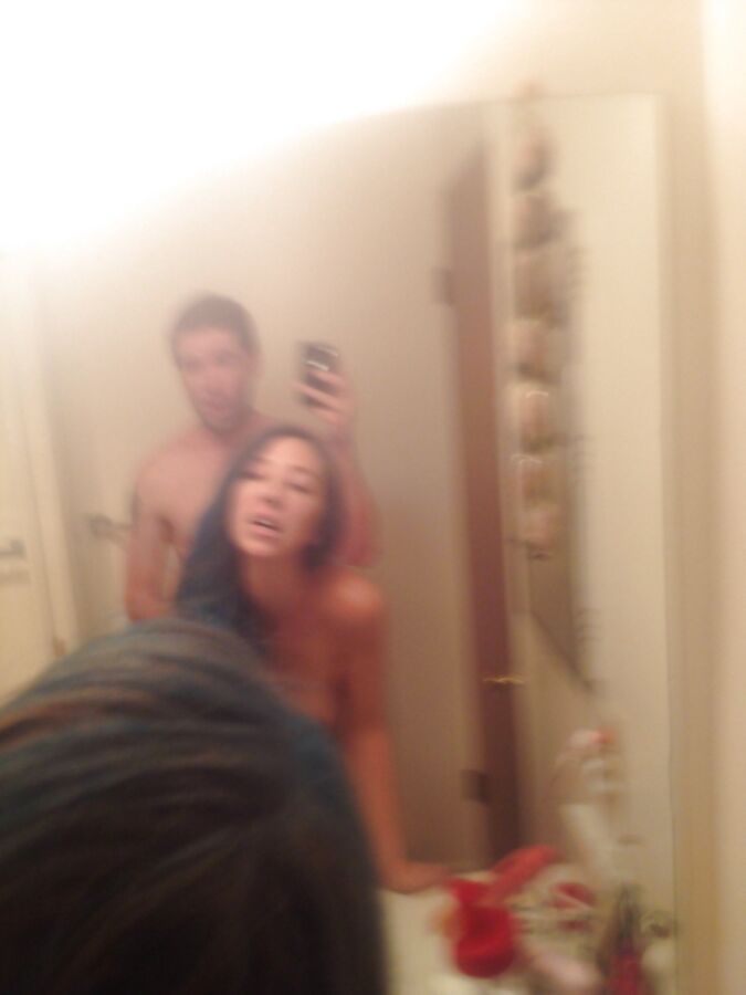 Free porn pics of Teen girl with blue hair sucks und fucks in bathroom 20 of 47 pics