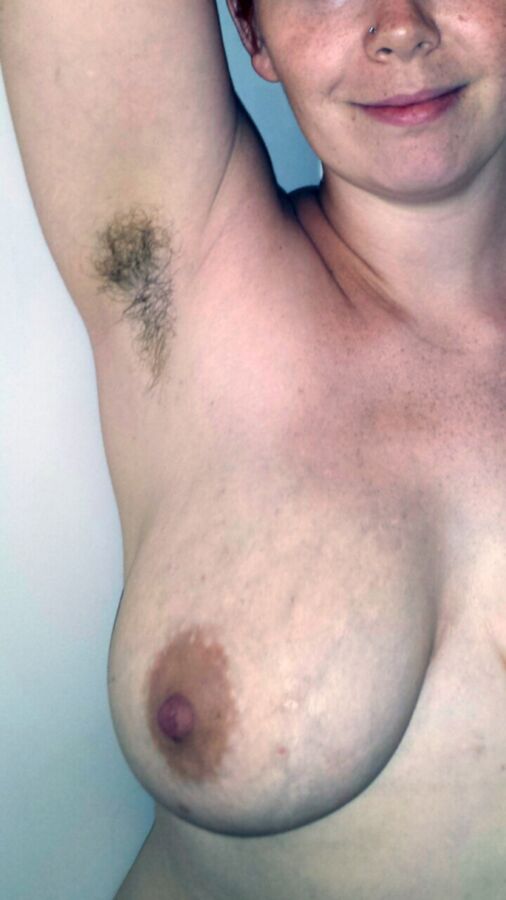 Huge tits hairy pits