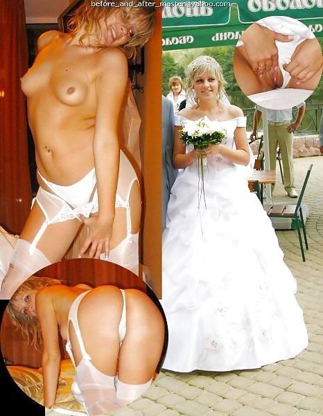 Free porn pics of Before and after - brides 20 of 93 pics