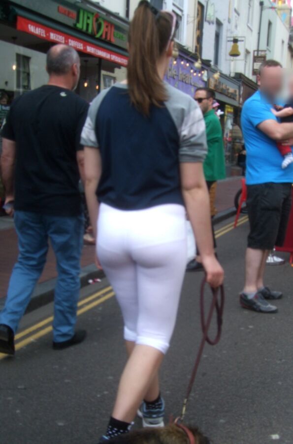 Free porn pics of Candid Teen 22 - Tight White Leggings 12 of 37 pics