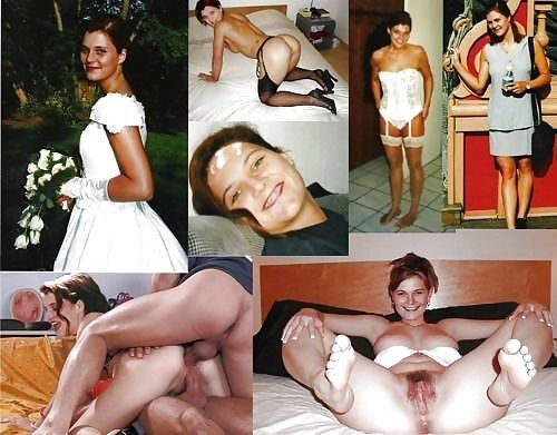Free porn pics of Before and after - brides 17 of 93 pics