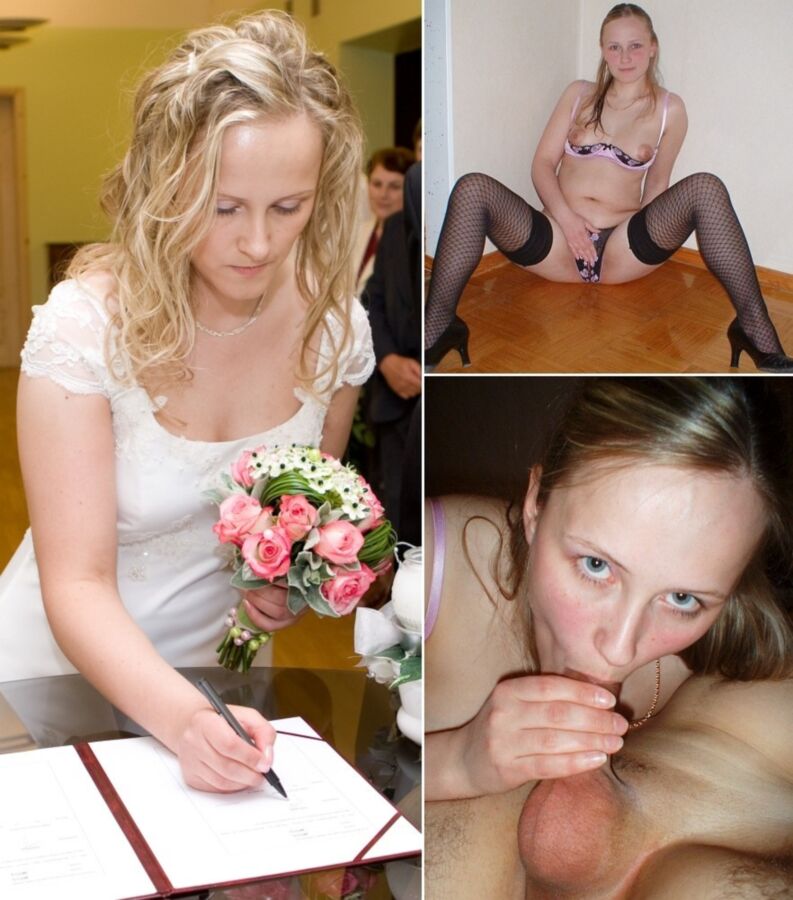 Free porn pics of Before and after - brides 15 of 93 pics