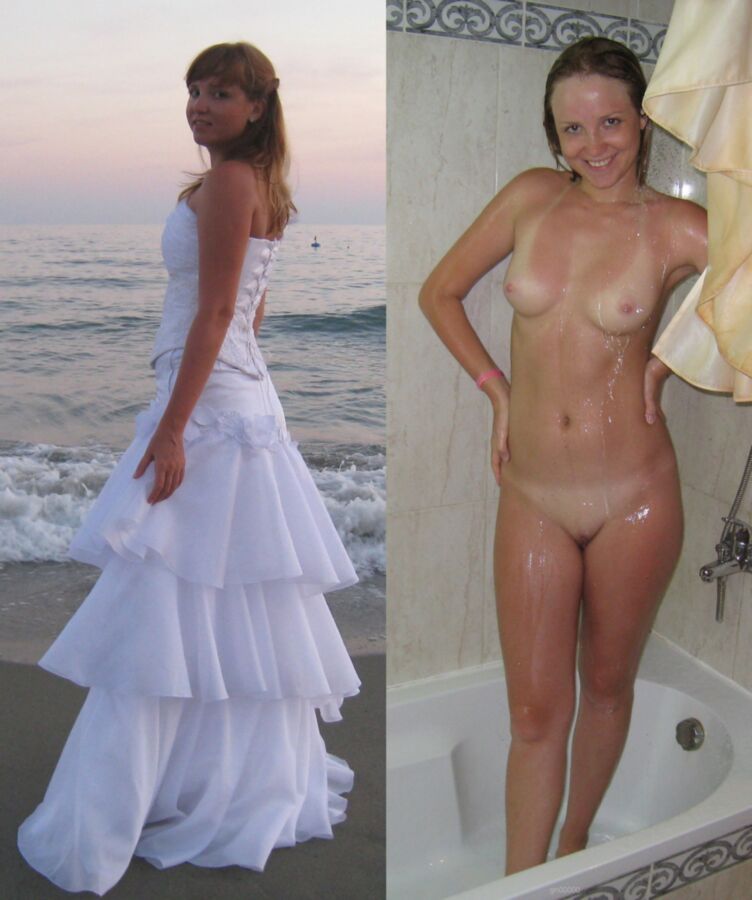 Free porn pics of Before and after - brides 23 of 93 pics