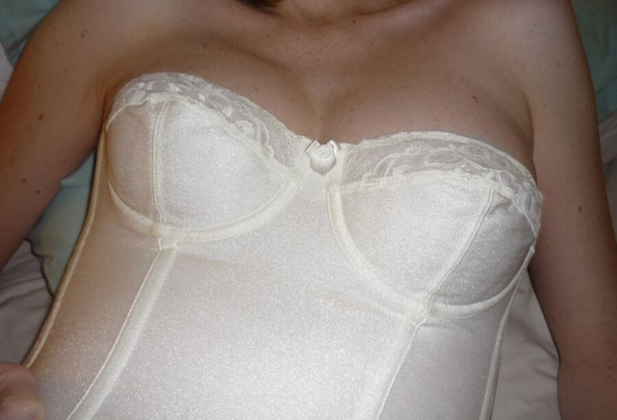 Free porn pics of Whore in a white corset 19 of 31 pics