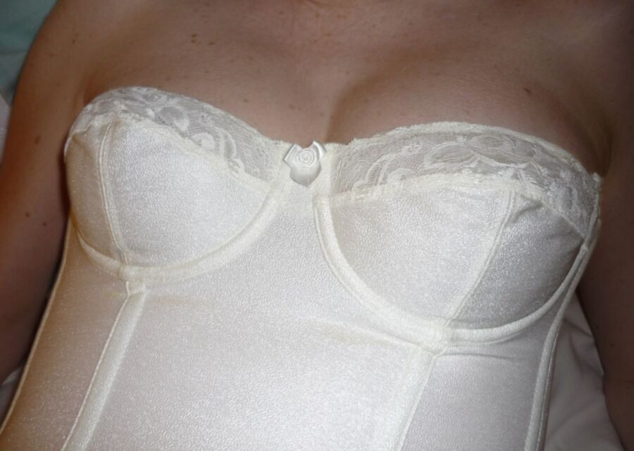 Free porn pics of Whore in a white corset 18 of 31 pics