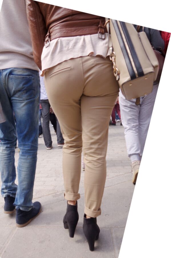 Free porn pics of Candid round ass in brown pants. 004 10 of 20 pics