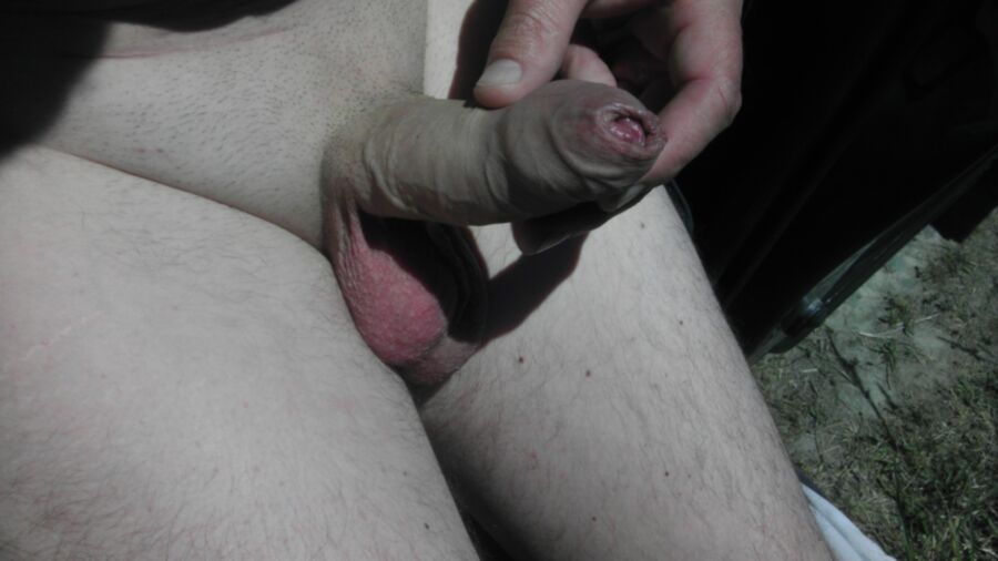 My Uncut Dick Outdoors Free Porn Jpg