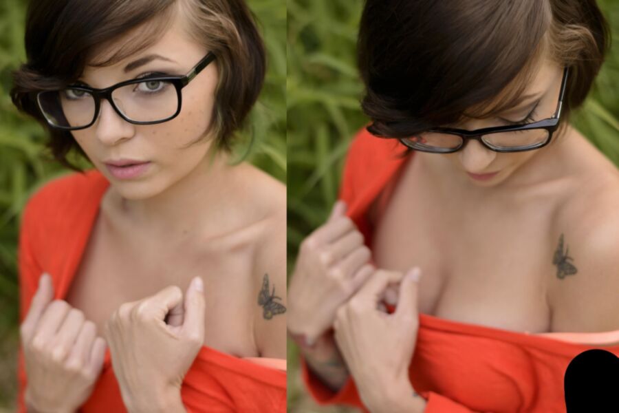 Free porn pics of Alt punk emo girl cosplay as Velma 3 of 38 pics