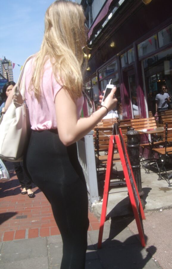 Free porn pics of Candid 27 - Young Blonde in Tight Leggings 16 of 33 pics