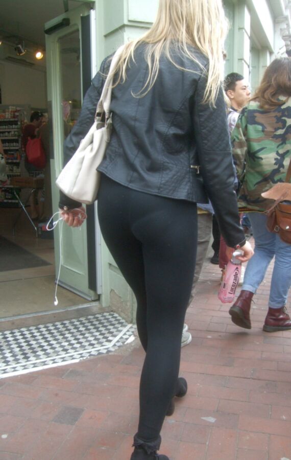 Free porn pics of Candid 27 - Young Blonde in Tight Leggings 2 of 33 pics