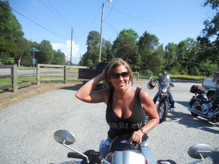 Free porn pics of Michelle - Busty Biker Babe 1 of 2 pics